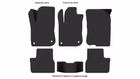 Interior mats for the Peugeot 208 2012-2015 I generation EU Hatchback pre-restyling 5-door - Фото 3