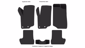Interior mats for the Peugeot 207 CC 2007-2009 I generation EU Cabriolet pre-restyling - Фото 3