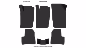 Interior mats for the Peugeot 206 1998-2012 I generation EU Universal - Фото 4