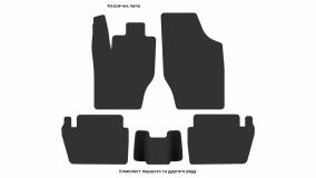 Interior mats for the Peugeot 307 2001-2008 I generation EU Sedan - Фото 2
