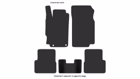 Interior mats for the Peugeot 406 1995-2004 I generation EU Universal - Фото 2