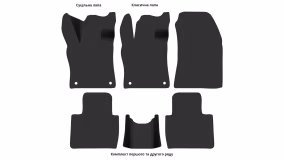 Interior mats for the Peugeot 408 (P54) 2022-… III generation EU Crossover - Фото 3