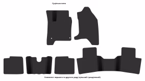 Interior mats for the Peugeot iOn 2009-… I generation EU Hatchback - Фото 3