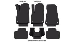 Interior mats for the Polestar 2 2020-… I generation CN Liftback - Фото 5