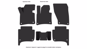 Interior mats for the Porsche Cayenne 92A 2014-2017 II generation EU Crossover restyling - Фото 4