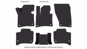 Interior mats for the Porsche Cayenne 92A 2014-2017 II generation EU Crossover restyling - Фото 5