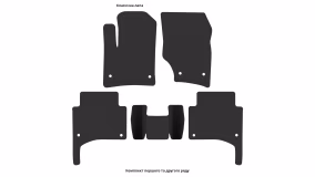 Interior mats for the Porsche Cayenne 9PA 2003-2010 I generation US Crossover - Фото 4