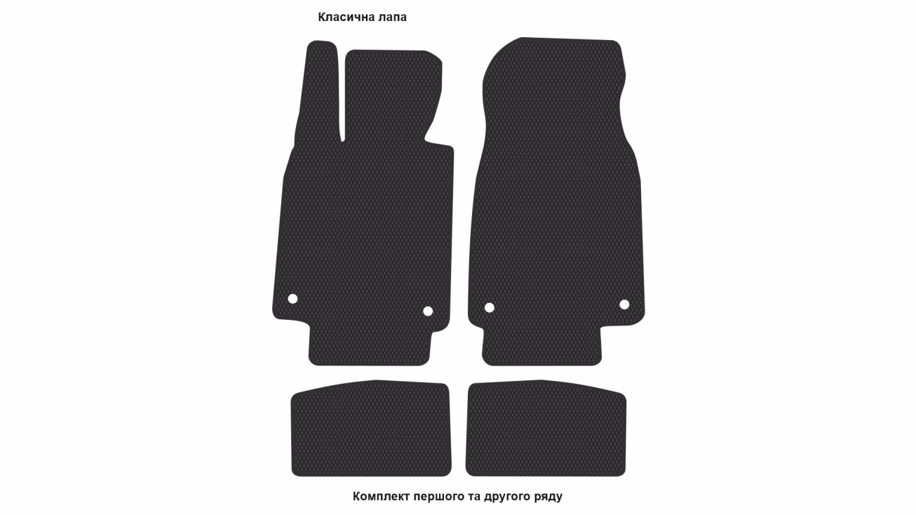 Interior mats for the Porsche Taycan Cross Turismo 2019-… I generation EU Universal - Фото 2