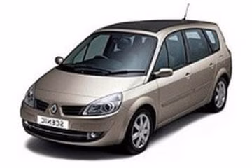 Interior mats for the Renault Grand Scenic 2003-2009 II generation EU Minivan 7-seater