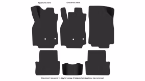 Interior mats for the Renault Megane 2008-2016 III generation EU Hatchback 5-door - Фото 6