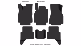 Interior mats for the Renault Megane 2002-2006 II generation EU Universal pre-restyling - Фото 3