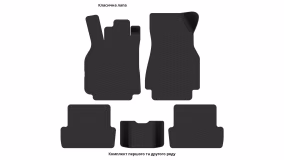 Interior mats for the Renault Megane 2002-2006 II generation EU Hatchback pre-restyling 5-door - Фото 3