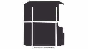 Interior mats for the Renault Trafic 2014-… III generation EU VAN 4-door - Фото 5
