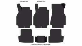 Interior mats for the Renault Megane 2006-2008 II generation EU Hatchback restyling 5-door - Фото 3