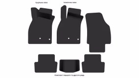 Interior mats for the Renault Megane 2014-2016 III generation EU Universal restyling - Фото 3