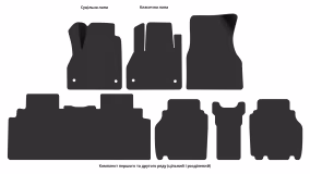 Interior mats for the Renault Kangoo Maxi 2013-2021 II generation EU Minivan restyling - Фото 4