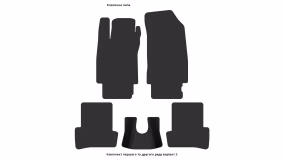Interior mats for the Renault Clio 2005-2009 III generation EU Hatchback pre-restyling 5-door - Фото 3