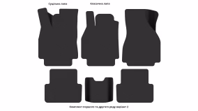 Interior mats for the Renault Megane 2006-2009 II generation EU Universal restyling - Фото 3