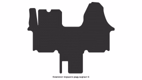 Interior mats for the Renault Trafic 2001-2006 II generation EU VAN pre-restyling - Фото 4