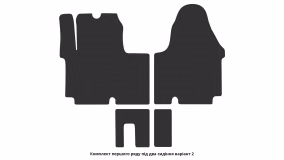 Interior mats for the Renault Trafic 2001-2006 II generation EU VAN pre-restyling - Фото 6