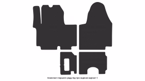 Interior mats for the Renault Trafic 2001-2006 II generation EU VAN pre-restyling - Фото 7