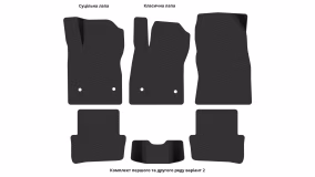 Interior mats for the Renault Clio 2012-2019 IV generation EU Hatchback 5-door - Фото 2