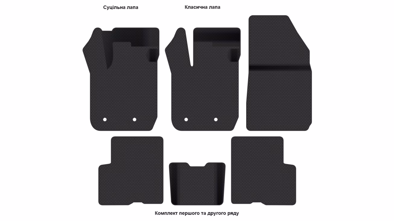 Interior mats for the Renault Arkana (BO) 2019-2022 I generation RU Crossover - Фото 2