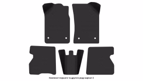 Interior mats for the Renault Kangoo 1998-2008 I generation EU Minivan 5-door - Фото 3