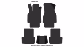 Interior mats for the Renault Megane 2002-2006 II generation EU Sedan pre-restyling - Фото 3