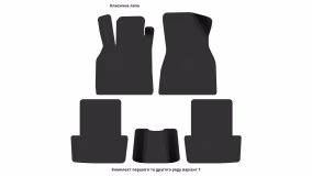 Interior mats for the Renault Megane 2002-2006 II generation EU Sedan pre-restyling - Фото 4