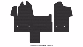 Interior mats for the Renault Master 2014-2024 III generation EU VAN restyling - Фото 2