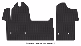 Interior mats for the Renault Master 2014-2024 III generation EU VAN restyling - Фото 6