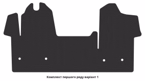 Interior mats for the Renault Master 2014-2024 III generation EU VAN restyling - Фото 7