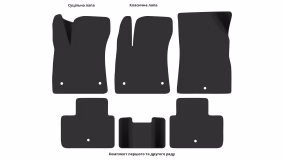 Interior mats for the Renault Talisman 2015-2022 EU Universal - Фото 4