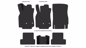 Interior mats for the Renault Megane BOSE 2008-2016 III generation EU Hatchback 3-door - Фото 4