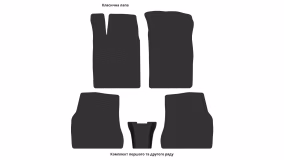 Interior mats for the Renault Megane 1995-2002 I generation EU Sedan - Фото 2