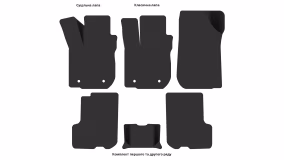 Interior mats for the Renault Logan 2012-2016 II generation EU Sedan pre-restyling - Фото 6