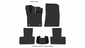 Interior mats for the Renault Captur 2019-… II generation EU Crossover - Фото 2