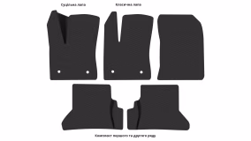 Interior mats for the Renault Express 2021-2024 II generation EU Minivan - Фото 3