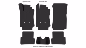 Interior mats for the Renault Clio 2005-2012 III generation EU Universal - Фото 2