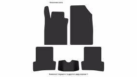 Interior mats for the Renault Clio 2005-2012 III generation EU Hatchback 3-door - Фото 4