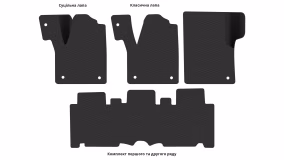 Interior mats for the Renault Espace JEO 1997-2002 III generation EU Minivan - Фото 2