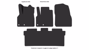Interior mats for the Renault Grand Espace JK 2002-2015 IV generation EU Minivan - Фото 7