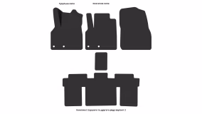 Interior mats for the Renault Grand Espace JK 2002-2015 IV generation EU Minivan - Фото 8
