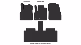 Interior mats for the Renault Grand Espace JK 2002-2015 IV generation EU Minivan - Фото 9