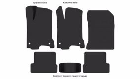Interior mats for the Renault Laguna K56 2007-2015 III generation EU Coupe - Фото 3