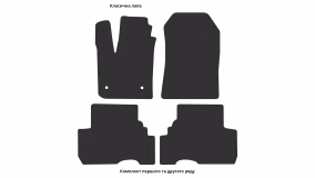 Interior mats for the Renault Lodgy 2012-… I generation EU Minivan 5-seater - Фото 3