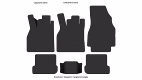 Interior mats for the Renault Megane 2002-2009 II generation EU Hatchback 3-door - Фото 2