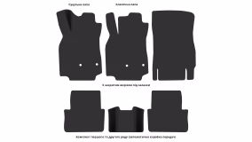 Interior mats for the Renault Megane BOSE 2008-2016 III generation EU Hatchback 5-door - Фото 2