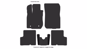 Interior mats for the Renault Duster 2010-2015 I generation EU Crossover pre-restyling - Фото 5